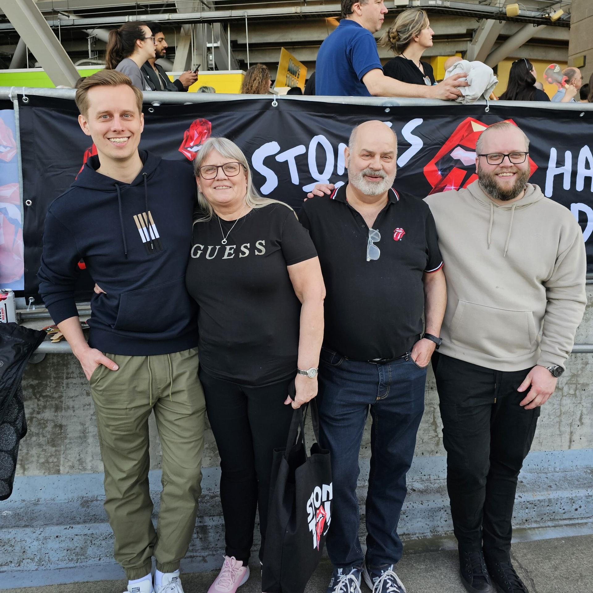 Us with our parents at a Rolling Stones concert in Seattle | May 2024